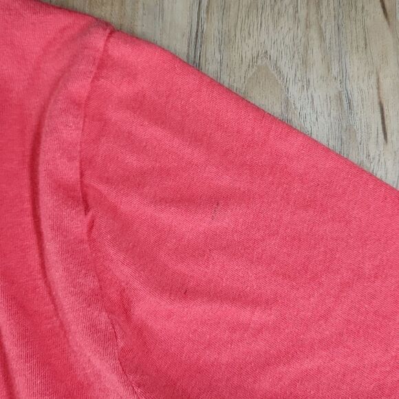 🐞Loft Coral Orange Square Neck 3/4 Sleeve Top Large - Picture 12 of 12